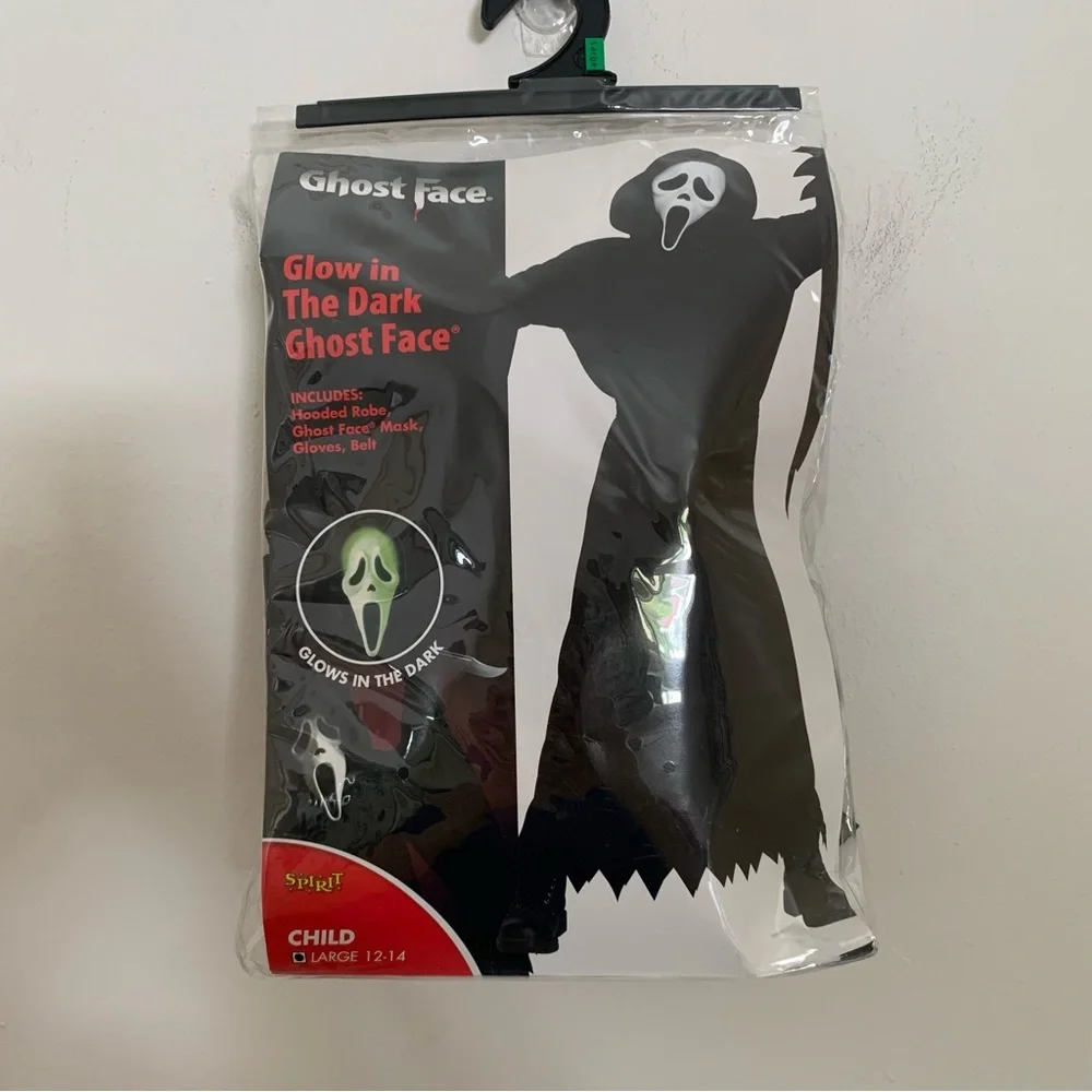 Ghost Face / Scream Halloween Costume Spirit Childrens Size L 12/14